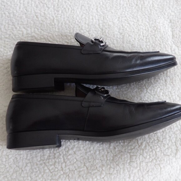 Salvatore Ferragamo"Benford"black men's loafers size 9 2E - Picture 8 of 13